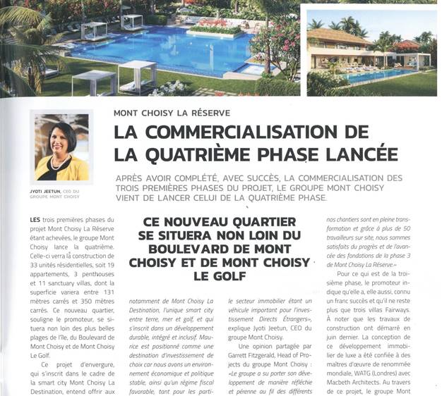 Business Magazine 25.08 Pg 53 - Mont Choisy